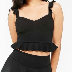 3/$30 Forever 21 Ruffle Crop Top
